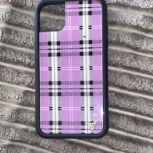 iPhone 11 Wildflower Plaid Purple Phone Case